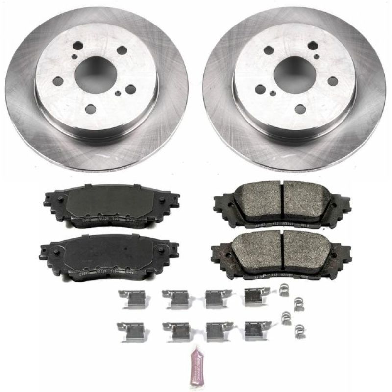 Lexus NX200t Brake Kit - Rear - PowerStop - Z17 Evolution Plus Ceramic Pads + Autospecialty Rotors - `15-`17 Lexus NX200t Brake Kit - Rear - PowerStop - Z17 Evolution Plus Ceramic Pads + Autospecialty Rotors - `15-`17