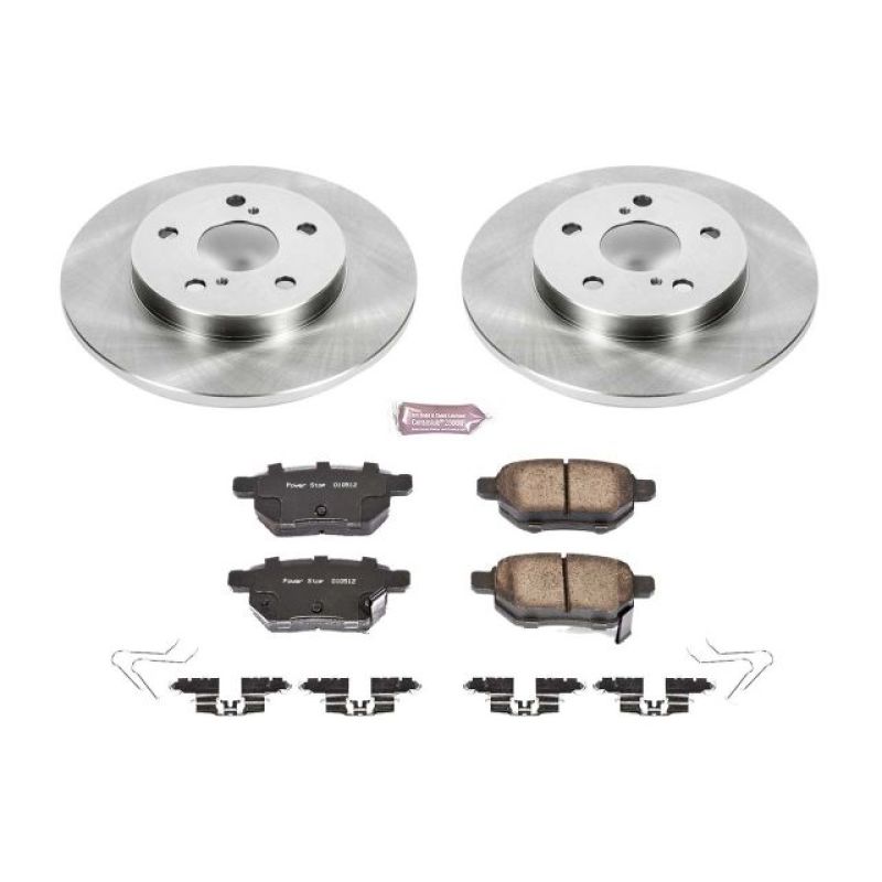 Scion iM Brake Kit - Rear - PowerStop - Z17 Stock Replacement Rotors + Z17 Evolution Plus Ceramic Pads - 2016