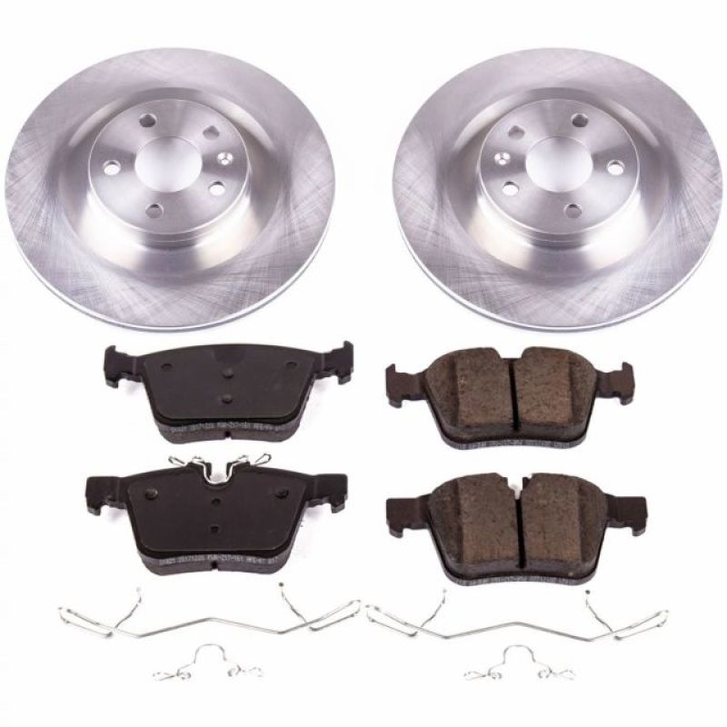 Volvo S90 Brake Kit - Rear - PowerStop - Z17 Evolution Plus Ceramic Pads + Autospecialty Rotors - `17-`18