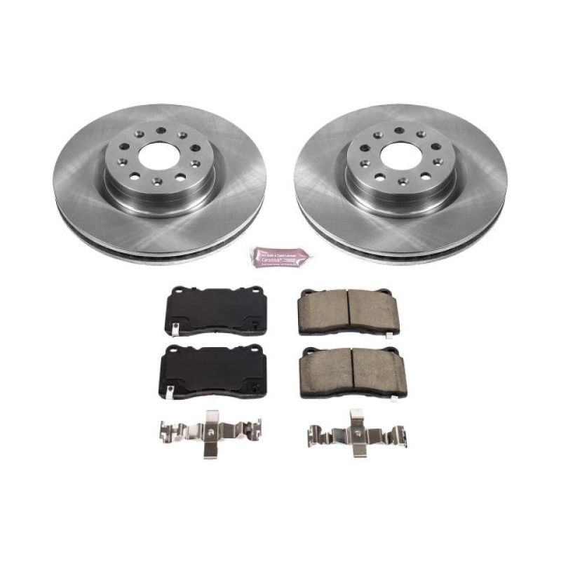 Cadillac CT6 Brake Kit - Front - PowerStop - Autospecialty Rotors + Z17 Ceramic Pads - `16-`17