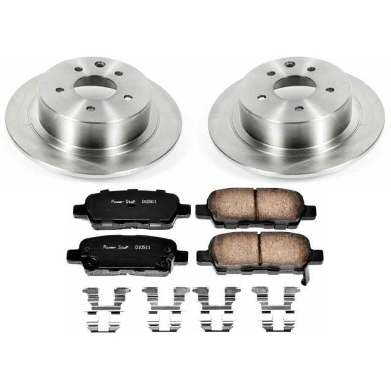Nissan Altima Brake Kit - Rear - PowerStop - Z17 Evolution Plus Ceramic Pads + Autospecialty Rotors - `07-`10