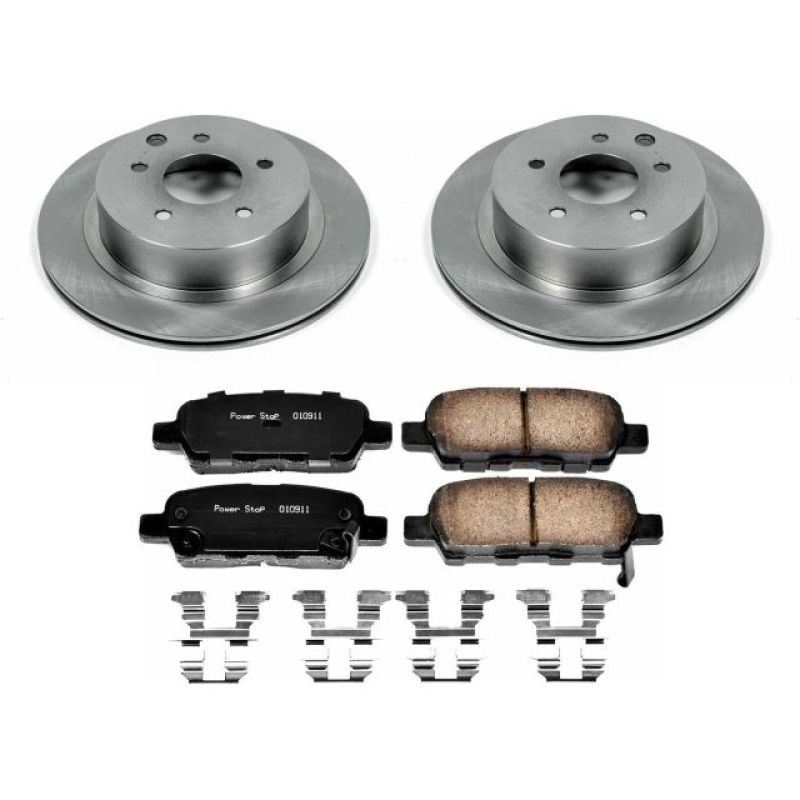 Nissan Juke Brake Kit - Rear - PowerStop - Z17 Stock Replacement Rotors + Z17 Evolution Plus Ceramic Pads - `14-`17