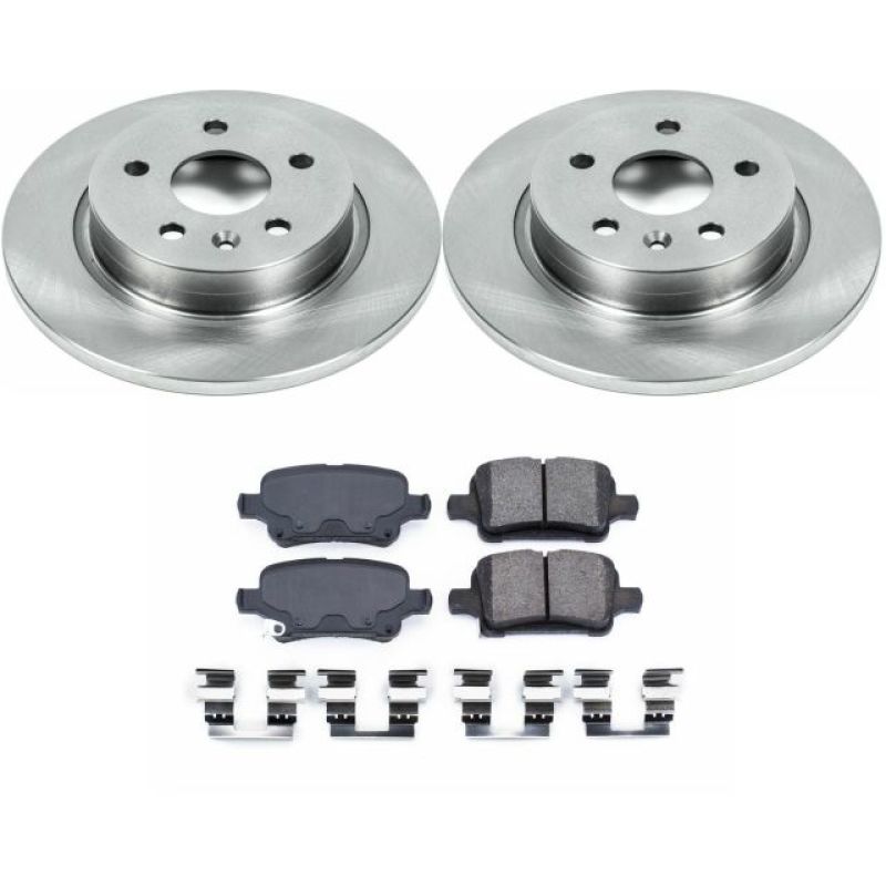 Chevrolet Cruze Brake Kit - Rear - PowerStop - Autospecialty Rotors + Z17 Evolution Plus Ceramic Pads - 2016