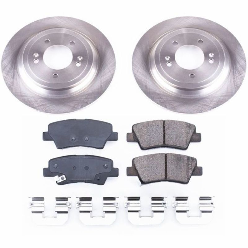 Kia Sportage Brake Kit - Rear - PowerStop - Z17 Evolution Plus Ceramic Pads + Autospecialty Rotors - `17-`18