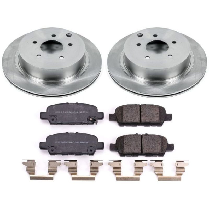 Infiniti Q50 Brake Kit - Rear - PowerStop - Z17 Evolution Plus Rotors + Ceramic Pads - `18-`19