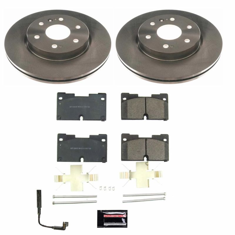 Chevrolet Silverado 1500 Brake Kit - Front - PowerStop - OE Stock Replacement Rotors + Z17 Ceramic Pads - 2019