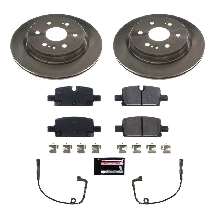 Chevrolet Silverado 1500 Brake Kit - Rear - PowerStop - Autospecialty Rotors + Z17 Evolution Plus Ceramic Pads - 2019