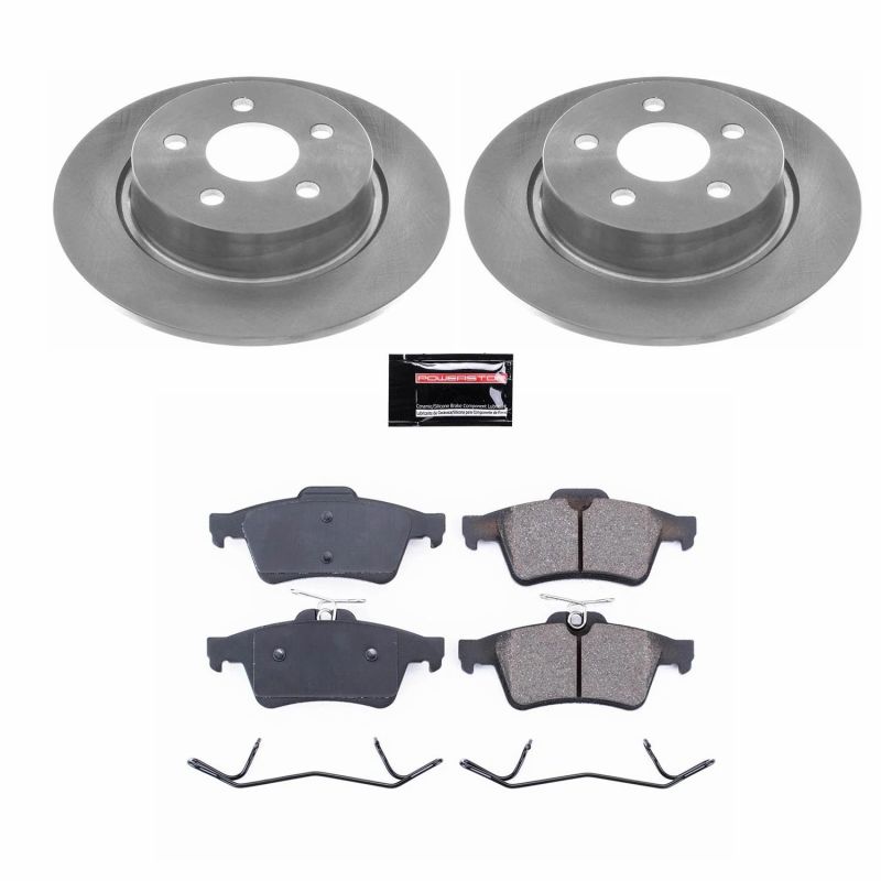 Ford Transit Connect Brake Kit - Rear - PowerStop - Z17 Evolution Plus Pads + Autospecialty Rotors - `18-`19