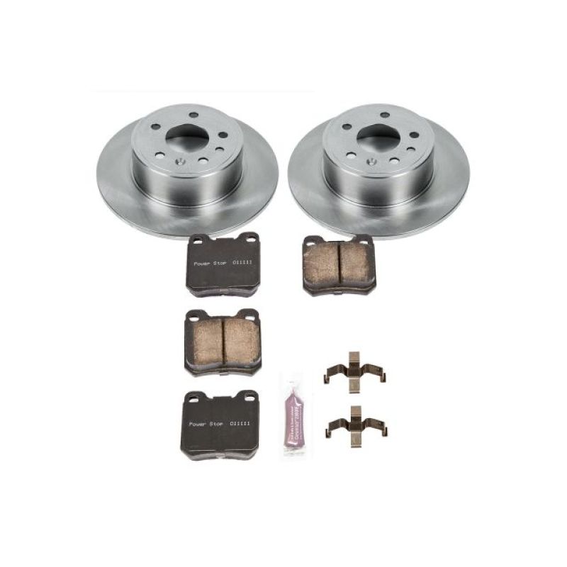 Saab 9-3 Brake Kit - Rear - PowerStop - Z17 Stock Replacement Rotors + Z17 Evolution Plus Ceramic Pads - `99-`03