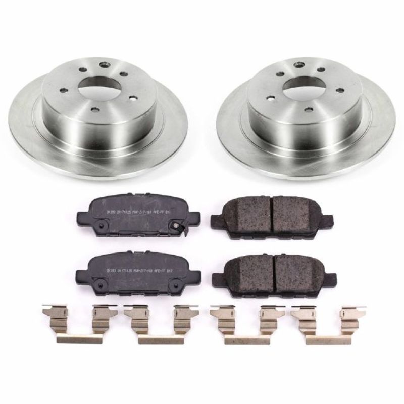 Nissan Sentra Brake Kit - Rear - PowerStop - Autospecialty Rotors + Z17 Ceramic Pads - 2019