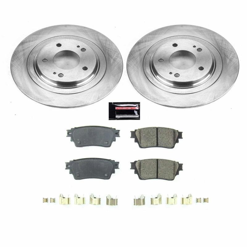 Mitsubishi Eclipse Cross Brake Kit - Rear - PowerStop - Autospecialty Rotors + Z17 Evolution Plus Ceramic Pads - `18-`20 Mitsubishi Eclipse Cross Brake Kit - Rear - PowerStop - Autospecialty Rotors + Z17 Evolution Plus Ceramic Pads - `18-`20