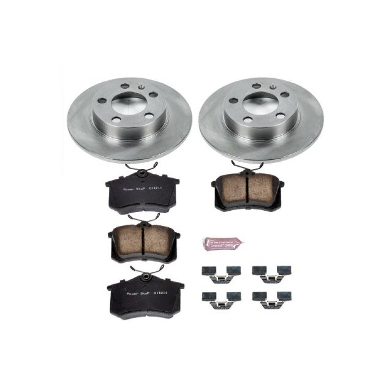 Volkswagen Beetle Brake Kit - Rear - PowerStop - Autospecialty Rotors + Z17 Ceramic Pads - `98-`10
