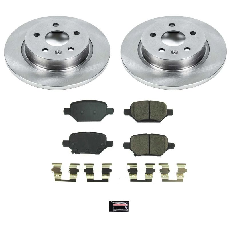 Buick Encore Brake Kit - Rear - PowerStop - Autospecialty Rotors + Z17 Evolution Plus Ceramic Pads - `18-`20