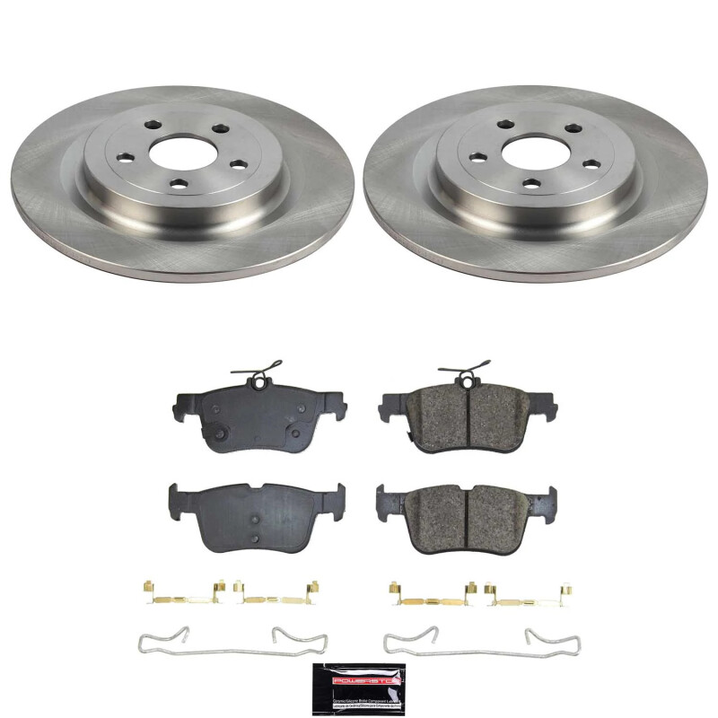 Ford Mustang Mach-E Brake Kit - Rear - PowerStop - Autospecialty Rotors + Z17 Evolution Plus Ceramic Pads - `21-`24