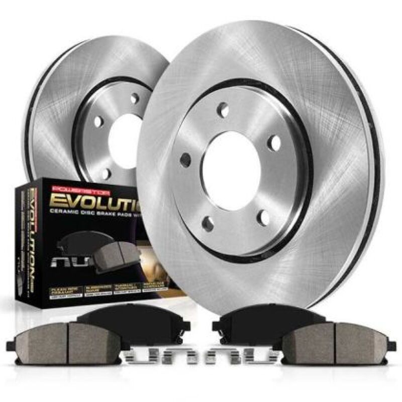 Ford Transit-250 Brake Kit - Front - PowerStop - Autospecialty Rotors + Z17 Evolution Plus Ceramic Pads - 2022+ Ford Transit-250 Brake Kit - Front - PowerStop - Autospecialty Rotors + Z17 Evolution Plus Ceramic Pads - 2022+