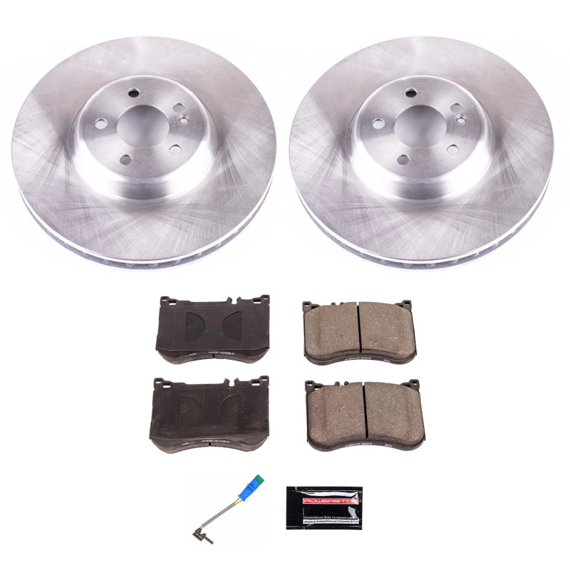 Mercedes-Benz E53 AMG Brake Kit - Front - PowerStop - Z17 Evolution Plus Ceramic Pads + Autospecialty Rotors - `19-`22 Mercedes-Benz E53 AMG Brake Kit - Front - PowerStop - Z17 Evolution Plus Ceramic Pads + Autospecialty Rotors - `19-`22