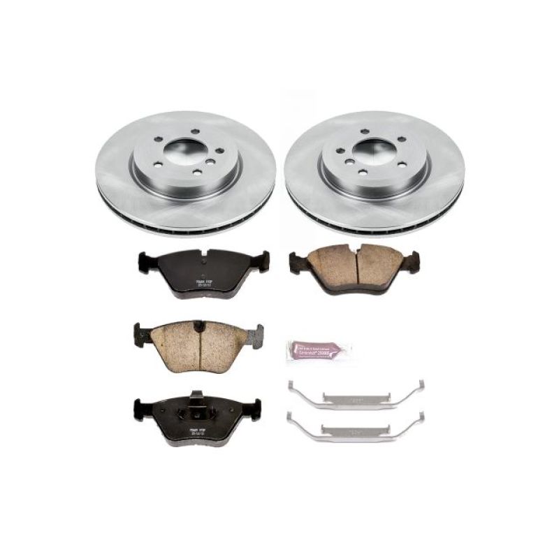 BMW Z4 Brake Kit - Front - PowerStop - Z17 Evolution Plus Ceramic Pads + Autospecialty Rotors - `06-`08 BMW Z4 Brake Kit - Front - PowerStop - Z17 Evolution Plus Ceramic Pads + Autospecialty Rotors - `06-`08