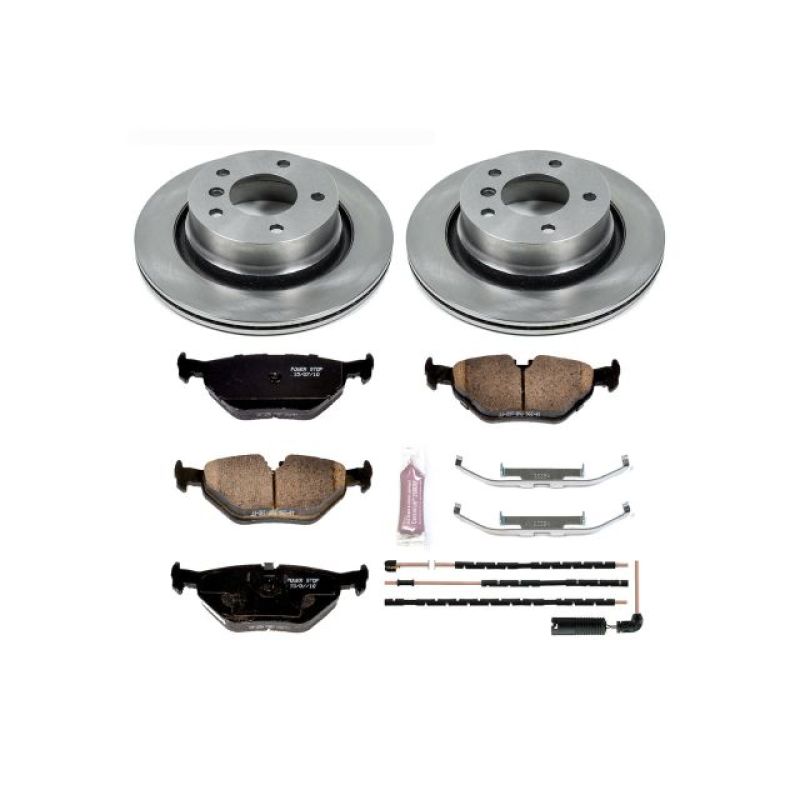 BMW Z4 Brake Kit - Rear - PowerStop - Z17 Evolution Plus Ceramic Pads + Autospecialty Brake Rotors - `03-`08 BMW Z4 Brake Kit - Rear - PowerStop - Z17 Evolution Plus Ceramic Pads + Autospecialty Brake Rotors - `03-`08