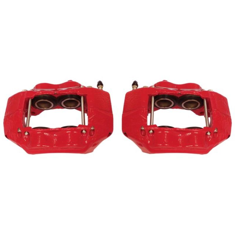 Toyota Tacoma Brake Calipers - Front - PowerStop - Red Powder Coated - Red - `95-`03