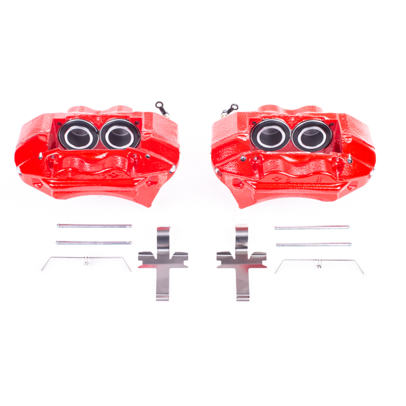 Toyota 4Runner Brake Calipers - Front - PowerStop - High-Temp Powder Coated - Red - `96-`02