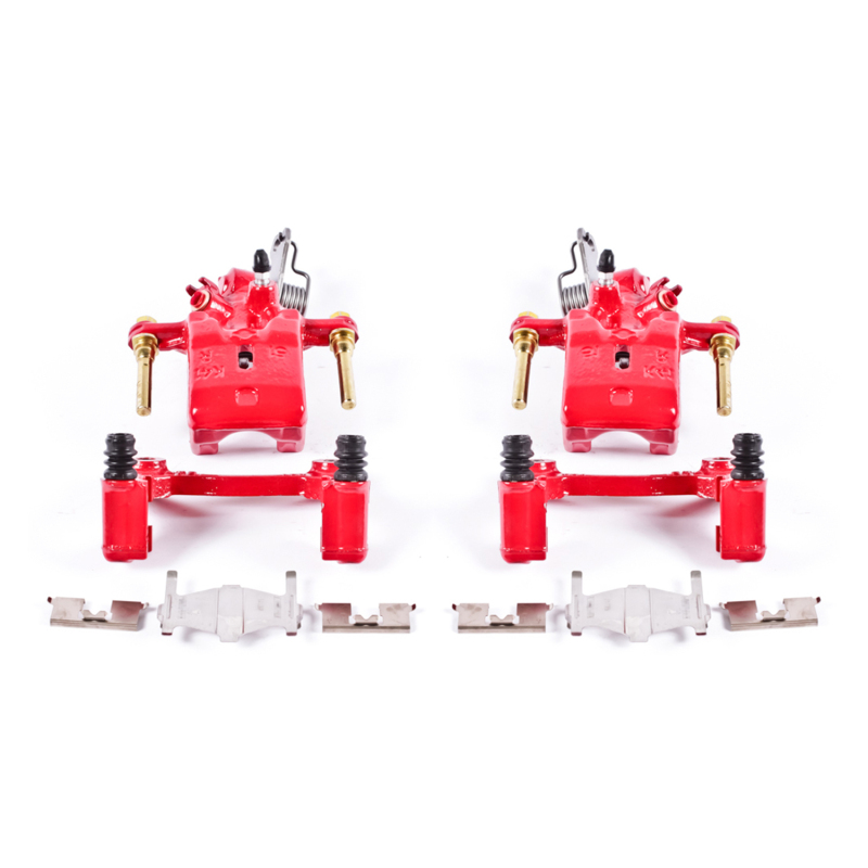 Infiniti I30 Brake Calipers - Rear - PowerStop - Performance with Brackets - Red - `96-`01