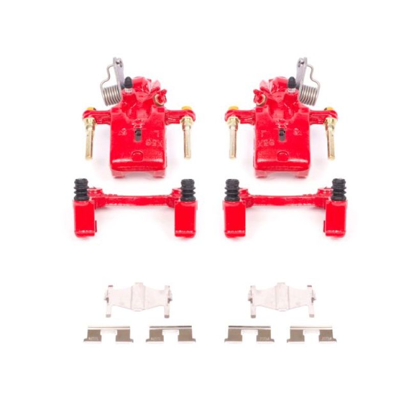 Infiniti I30 Brake Calipers - Rear - PowerStop - Performance with Brackets - Red - `96-`01