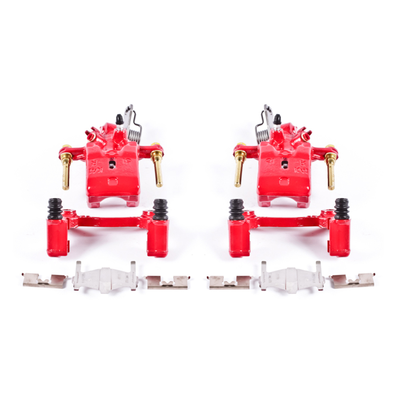 Infiniti I30 Brake Calipers - Rear - PowerStop - Performance with Brackets - Red - `96-`01
