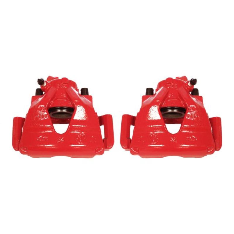 Volkswagen Beetle Brake Calipers - Front - PowerStop - Powder Coated - Red - `99-`10