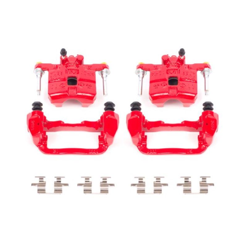 Subaru Impreza Performance Brake Caliper - Rear - PowerStop - Red Powder Coated Calipers - Red - `99-`03 Subaru Impreza Performance Brake Caliper - Rear - PowerStop - Red Powder Coated Calipers - Red - `99-`03