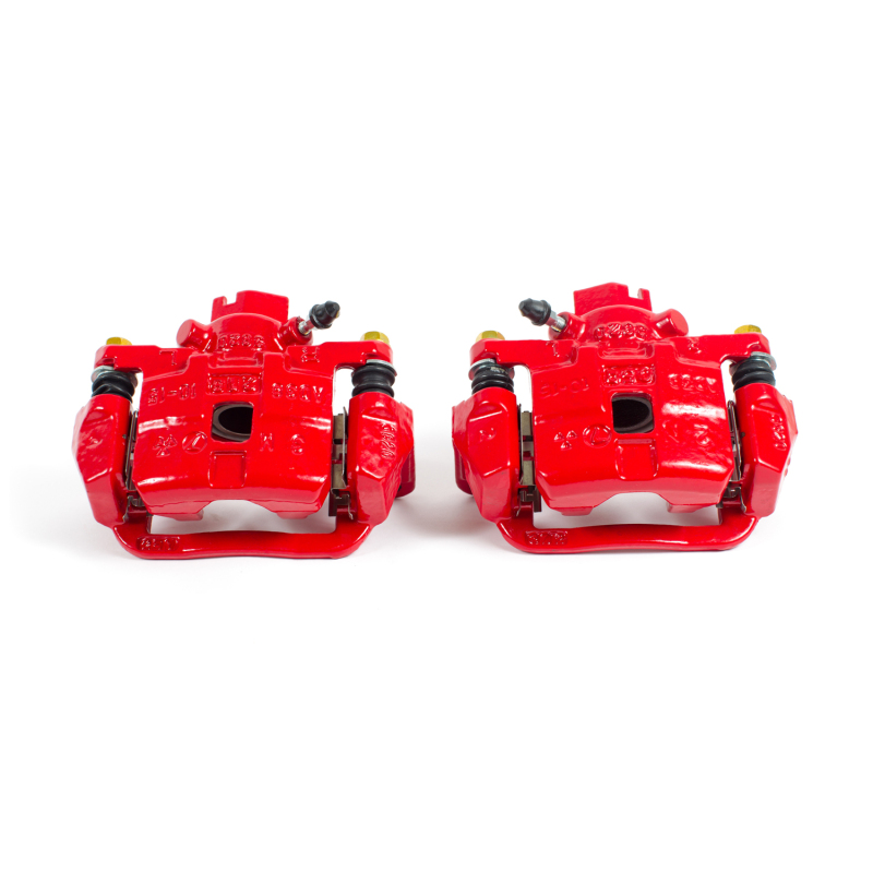 Subaru Baja Brake Calipers - Rear - PowerStop - Red Powder Coated Calipers - Red - `03-`06