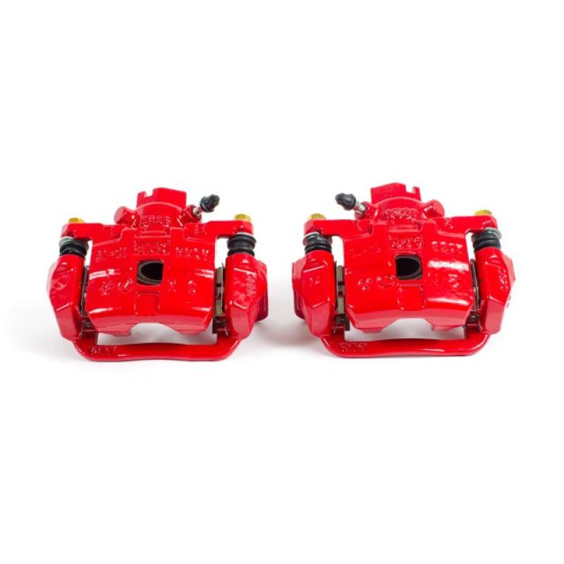 Subaru Baja Brake Calipers - Rear - PowerStop - Red Powder Coated Calipers - Red - `03-`06 Subaru Baja Brake Calipers - Rear - PowerStop - Red Powder Coated Calipers - Red - `03-`06