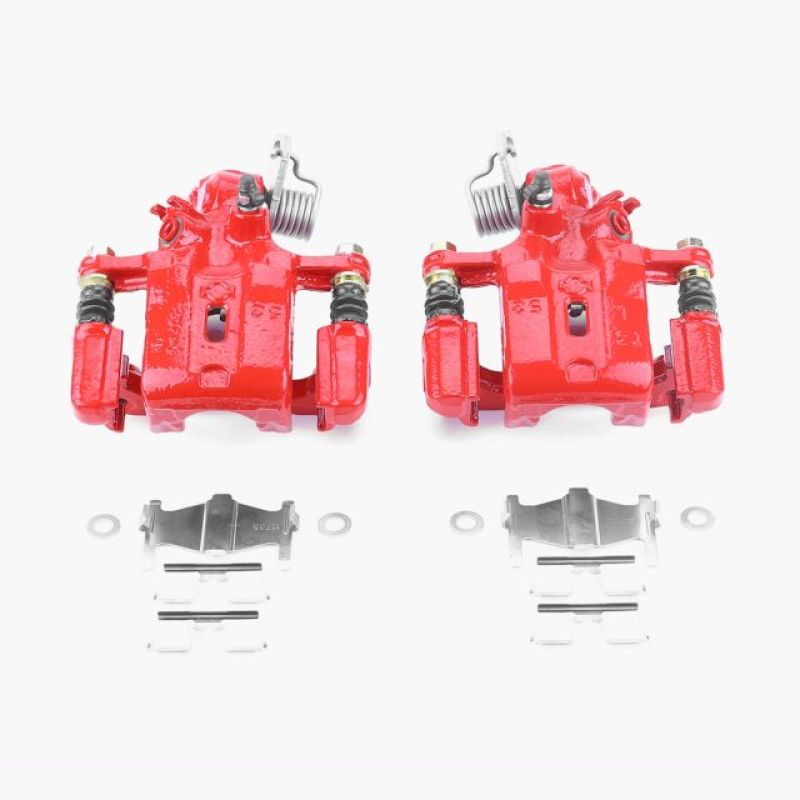 Infiniti G20 Brake Calipers - Rear - PowerStop - High-Temp Powder Coated - Red - `99-`01