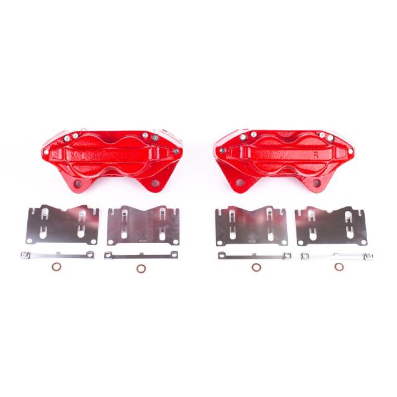 Lexus LX470 Brake Calipers - Front - PowerStop - Powder Coated - Red - `98-`02