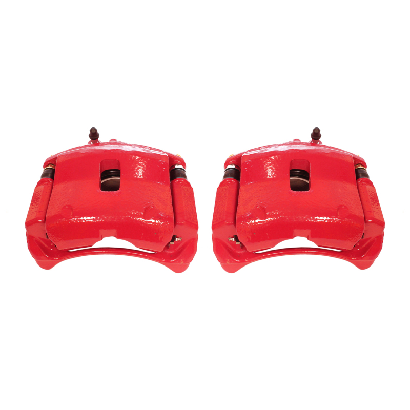 Acura MDX Brake Calipers - Front - PowerStop - Powder Coated - Red - `01-`02