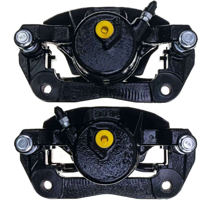 Honda CR-V Brake Calipers - Front - PowerStop - Powder Coated - Black - `02-`04