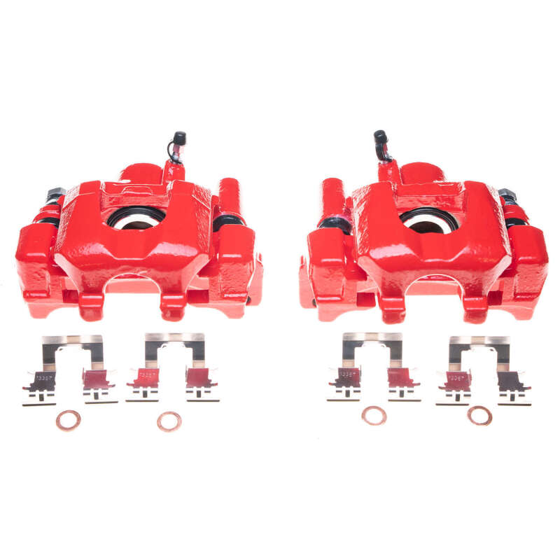 Toyota Highlander Brake Calipers - Rear - PowerStop - High-Temp Powder Coated - Red - `01-`03