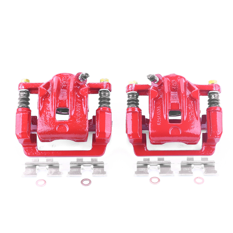 Hyundai Sonata Brake Calipers - Rear - PowerStop - Powder Coated - Red - `99-`05