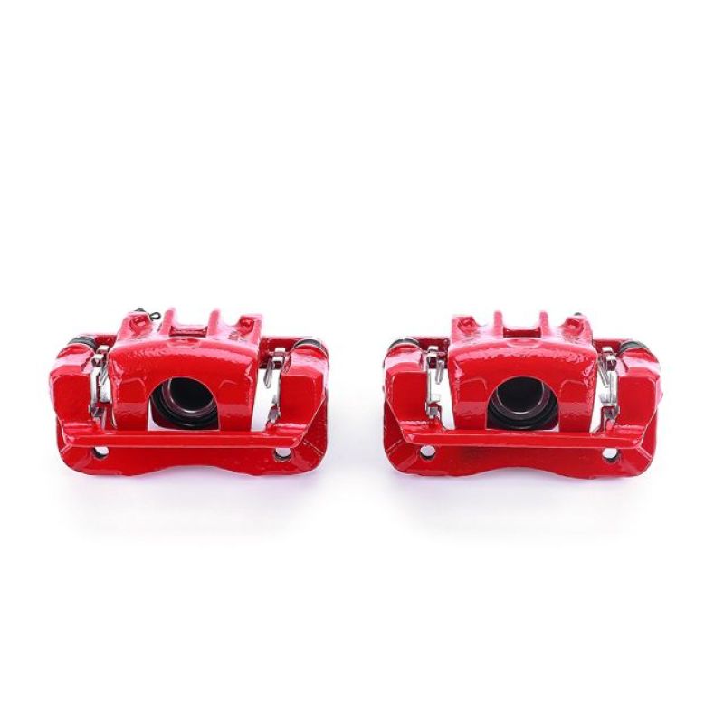 Hyundai Sonata Brake Calipers - Rear - PowerStop - Powder Coated - Red - `99-`05