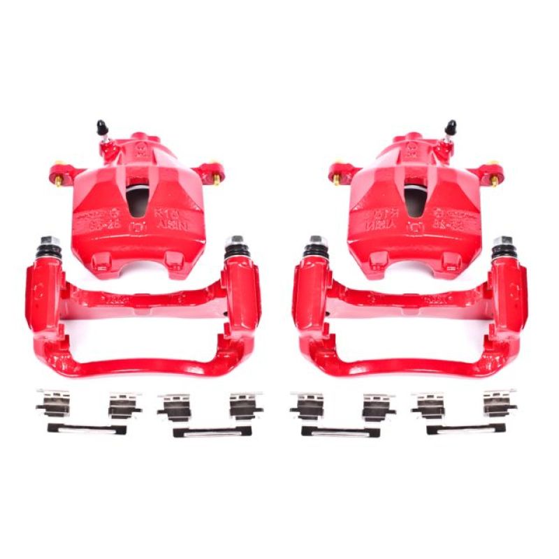 Toyota Avalon Brake Calipers - Front - PowerStop - Powder Coated - Red - `05-`07