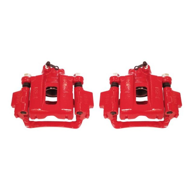 Toyota 4Runner Brake Calipers - Rear - PowerStop - Powder Coated + Brackets - Red - `03-`09 Toyota 4Runner Brake Calipers - Rear - PowerStop - Powder Coated + Brackets - Red - `03-`09