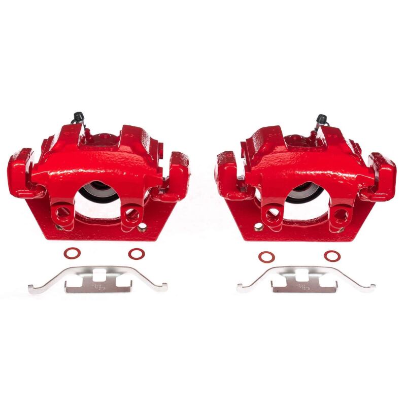 BMW M3 Brake Calipers - Performance - Rear - PowerStop - Electrostatic High-Temperature Red Powder-Coating - Red - `01-`06 BMW M3 Brake Calipers - Performance - Rear - PowerStop - Electrostatic High-Temperature Red Powder-Coating - Red - `01-`06