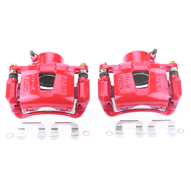 Chevrolet Aveo Brake Calipers - Front - PowerStop - Powder Coated - Red - `04-`11