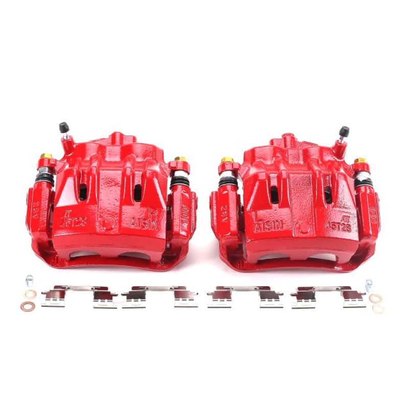 Lexus ES300 Brake Calipers - Front - PowerStop - Powder Coated - Red - `02-`03