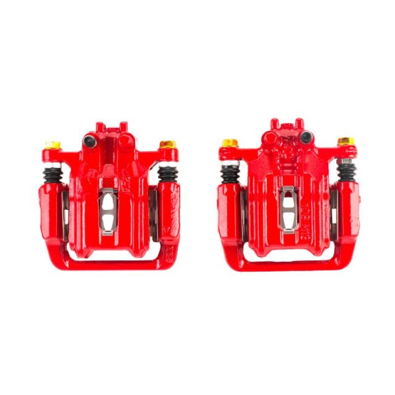 Honda CR-V Brake Calipers - Rear - PowerStop - Powder Coated - Red - `07-`11