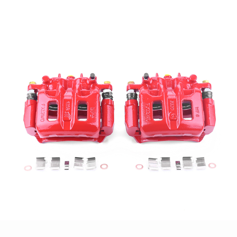 Mitsubishi Endeavor Brake Calipers - Front - PowerStop - Red Powder Coated Caliper - Red - `04-`11