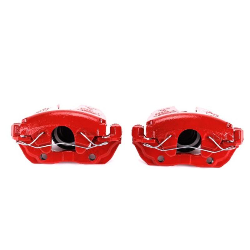 Ford C-Max Brake Calipers - Front - PowerStop - Powder Coated - Red - `13-`18