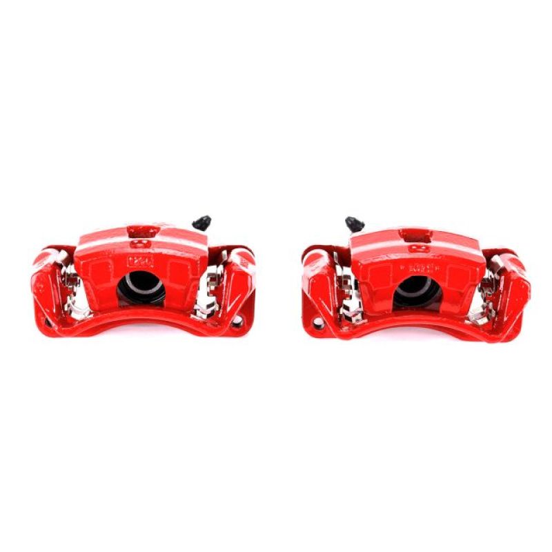 Mitsubishi Eclipse Brake Calipers (2) - Rear - PowerStop - Red Powder Coated - Red - `06-`12 Mitsubishi Eclipse Brake Calipers (2) - Rear - PowerStop - Red Powder Coated - Red - `06-`12