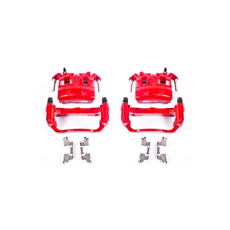 Nissan Frontier Brake Calipers - Front - PowerStop - Powder Coated - Red - `05-`18