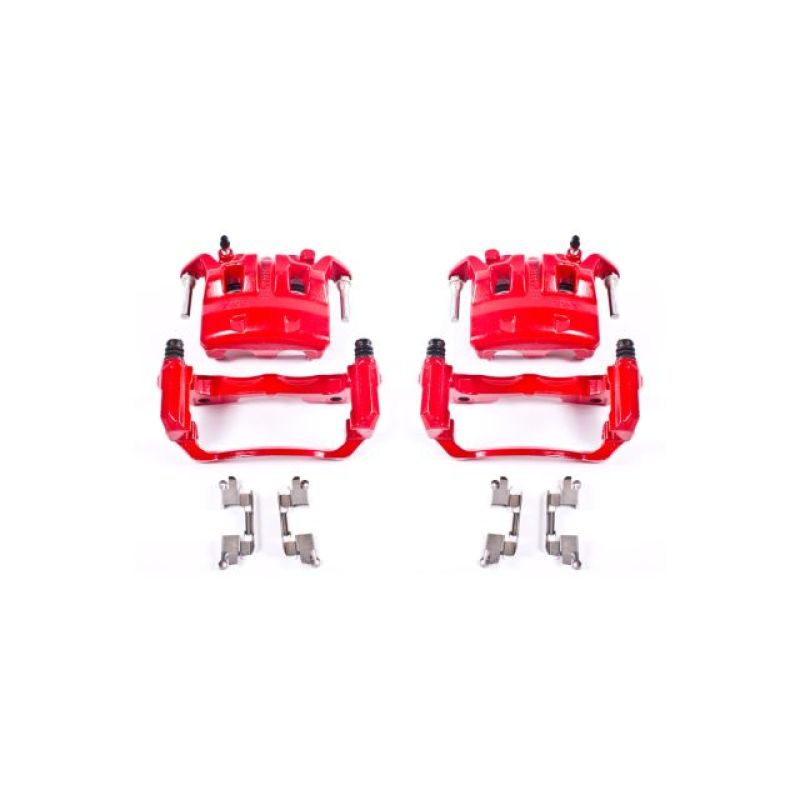 Nissan Frontier Brake Calipers - Front - PowerStop - Powder Coated - Red - `05-`18 Nissan Frontier Brake Calipers - Front - PowerStop - Powder Coated - Red - `05-`18