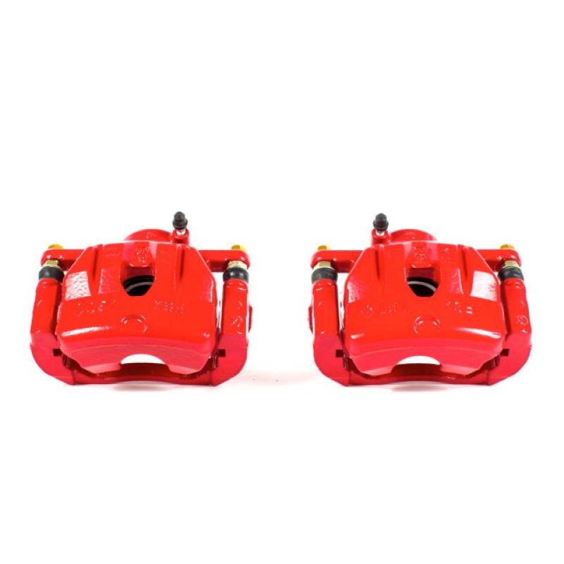 Mazda RX-8 Brake Calipers - Front - PowerStop - Powder Coated - Red - `04-`11